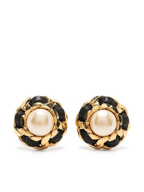 antique chanel earrings|pre owned chanel earrings.